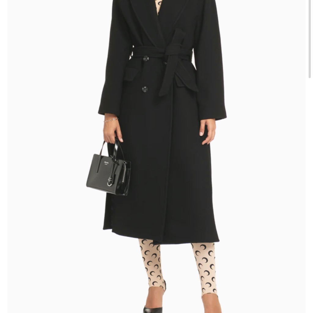 Pinko Giacomo Belted Double-Breasted Coat New With Tags